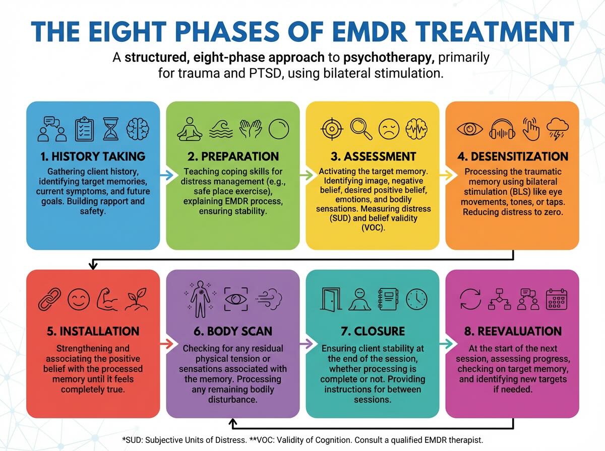 eight phases of emdr treatment